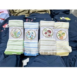 Town & Country 純棉刺繡多用布 4入 43公分 X 71公分 #148399