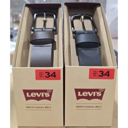 LEVI'S 男用真皮皮帶 #152957｜黑,36